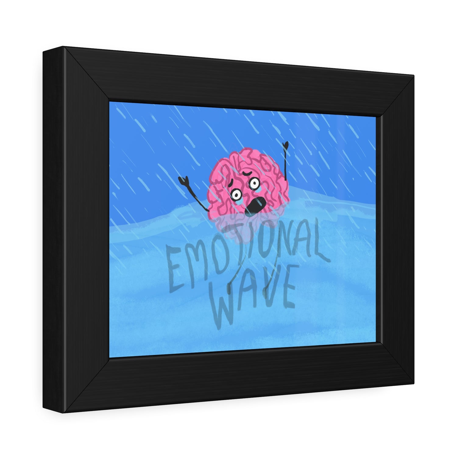 Brainey (Emotional Wave) Framed Paper Poster