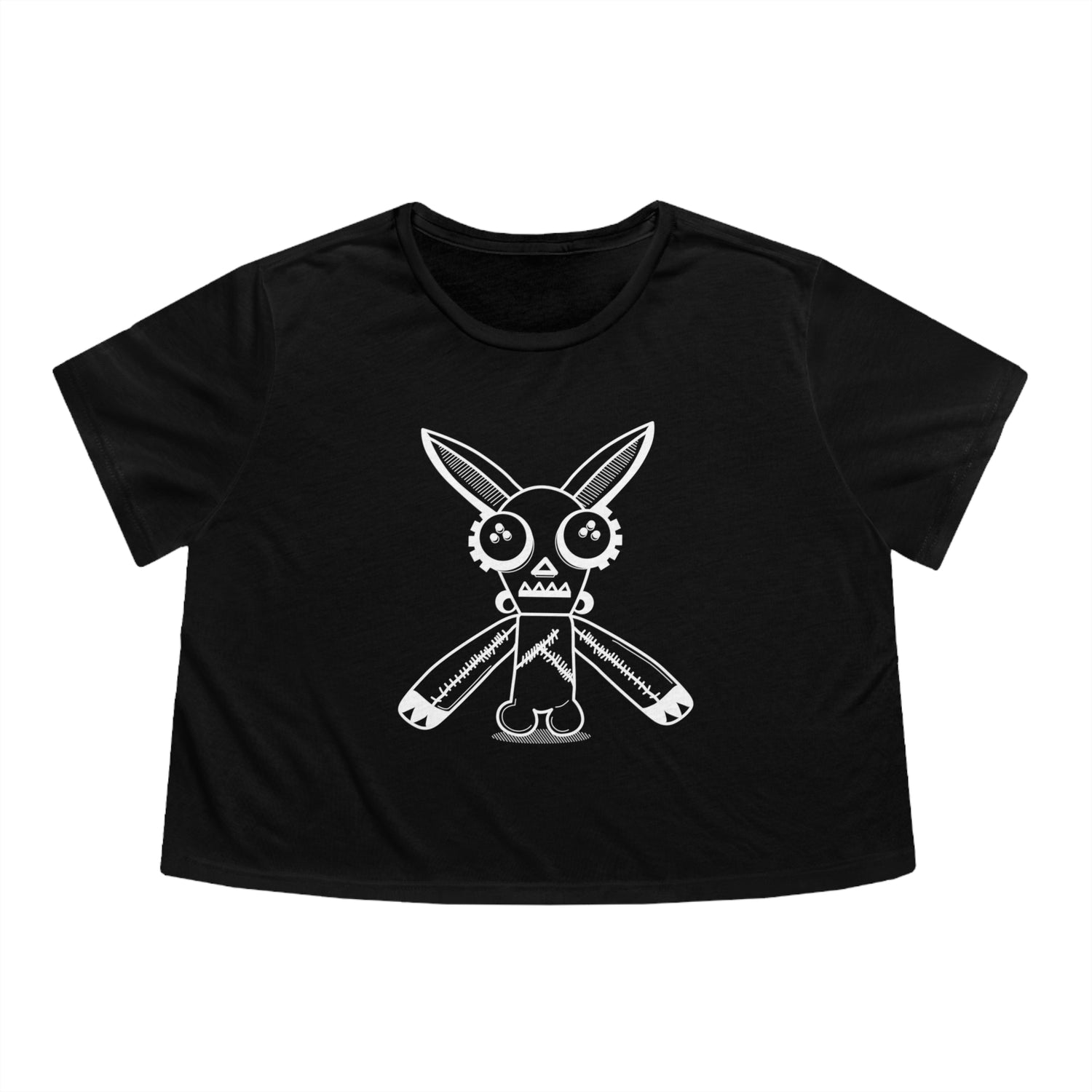 Undead Robot Bunny Cropped Tee